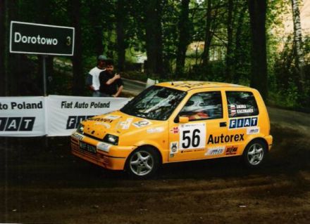 Jacek Sikora i Marek Kaczmarek - Fiat Cinquecento Sporting.